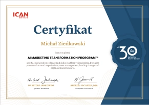 Certyfikat AI Marketing Transformation Program
